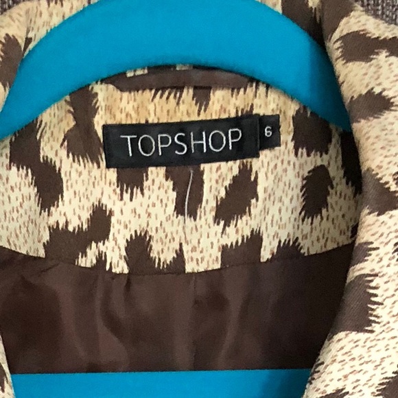 Topshop cheetah print jacket blazer - Picture 2 of 2